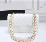 C Lambskin Handbag Doube CC