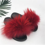 Fox Fur Slippers
