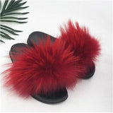 Fox Fur Slippers
