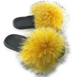 Fox Fur Slippers