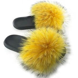 Fox Fur Slippers