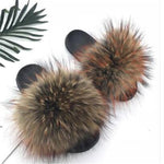 Fox Fur Slippers