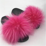Fox Fur Slippers