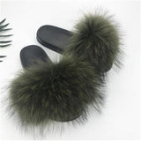 Fox Fur Slippers