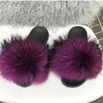 Fox Fur Slippers