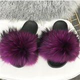 Fox Fur Slippers