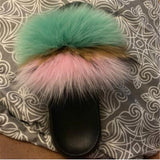 Fox Fur Slippers