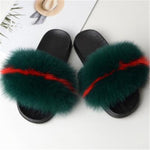 Fox Fur Slippers