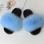 Fox Fur Slippers