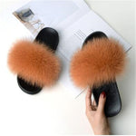 Fox Fur Slippers