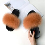 Fox Fur Slippers