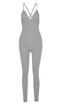 V-neck backless jumpsuit :REMINDME