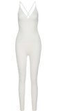 V-neck backless jumpsuit :REMINDME