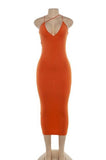 Neon sleeveless dress :VIBES