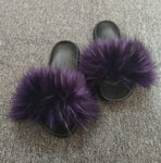 Fox Fur Slippers Real Fur Slides
