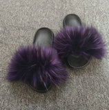 Fox Fur Slippers Real Fur Slides