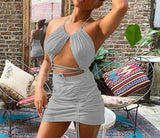 Halter bandage two piece :RUNNINGWILD