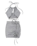 Halter bandage two piece :RUNNINGWILD