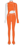 Asymmetry tops sporty legging :DREAMYSET