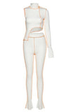 Asymmetry tops sporty legging :DREAMYSET