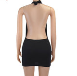 Halter Backless Mini Dresses