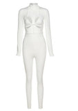 Bandage Solid Hollow Out 2 Piece Set :COMEPLAY