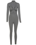 Bandage Solid Hollow Out 2 Piece Set :COMEPLAY