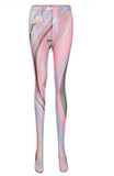 Aesthetic Print Foot Leggings