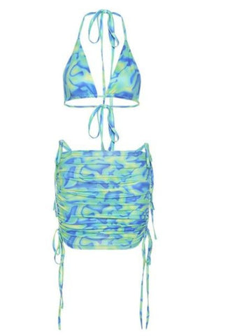 Bandage Halter Print :VACAHOTTIE