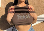 Honey Crop Top Expressive Tanks