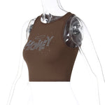 Honey Crop Top Expressive Tanks