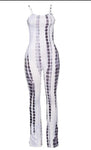Snake print sleeveless jumpsuits