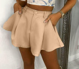 Vintage High Waist Flared Shorts