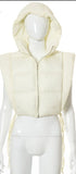 New Solid Color Hooded Jacket Sleeveless Vest