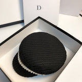 NEW Spring Tassel Pearl Navy Hat Street Outdoor Travel Berets Cap