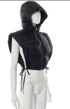 New Solid Color Hooded Jacket Sleeveless Vest