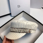 NEW Spring Tassel Pearl Navy Hat Street Outdoor Travel Berets Cap
